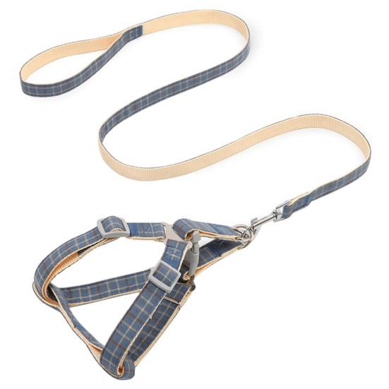 Поводок для выгула собак Полосатая Клетка Тяговый Канат Противоукусный Нагрудный Ремень Зоотовары