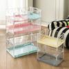 Storage Basket with Cover Easy Assembly Foldable Design Stackable Toy Storage Box