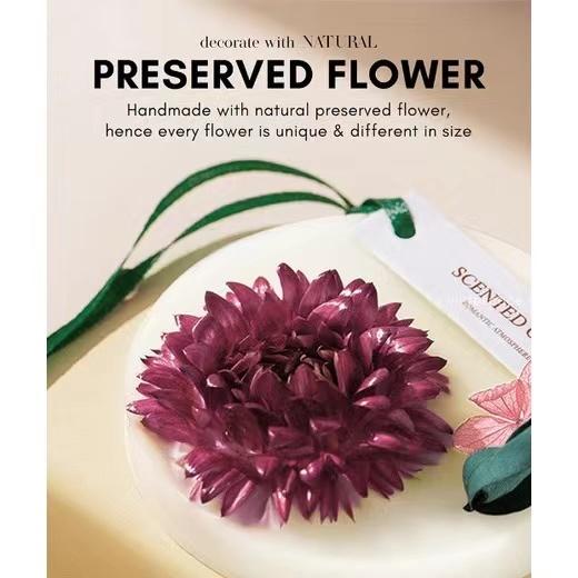 Твердый кулон для ароматерапии, сушеный цветок, ароматический воск, натуральный запах, шкаф, домашний аромат, аромат, подвесные таблетки, свеча