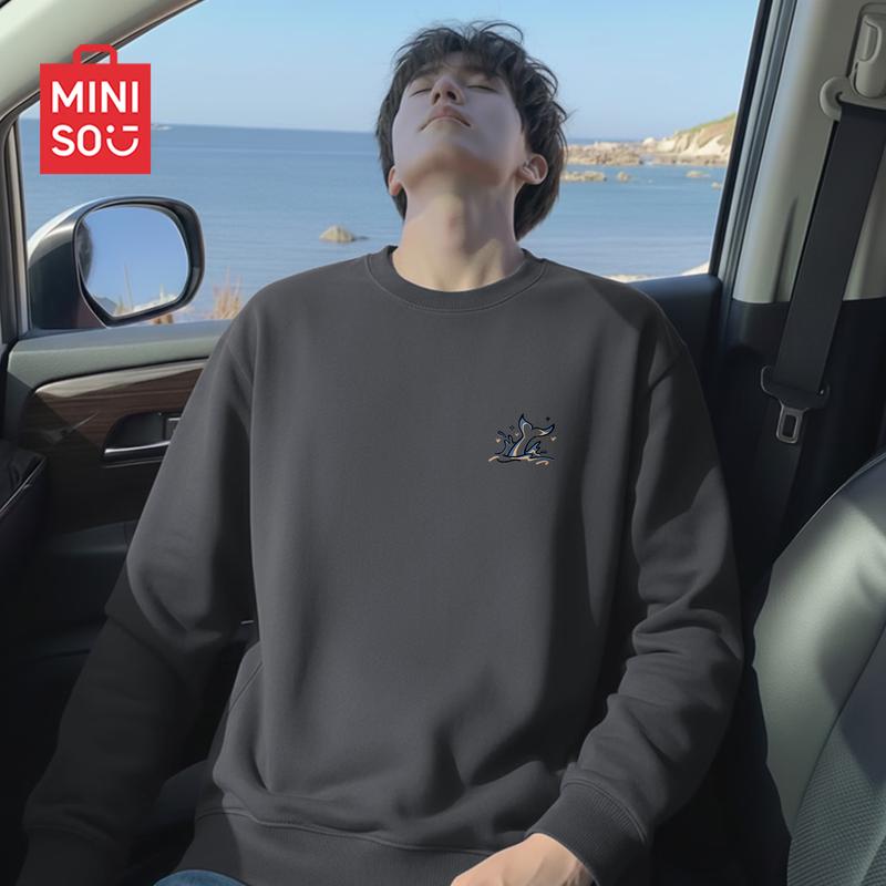 MINISO Мужской модный свитшот с круглым вырезом