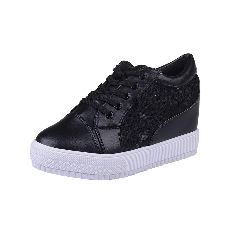 2024 Горячие белые скрытые кроссовки на танкетке Повседневная обувь Женская обувь на высокой платформе Женские туфли на высоком каблуке на танкетке для женщин