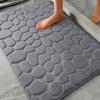 Bathroom Floor Mats Pebble Textured Absorbent Floor Mats Absorbent Door Mat3D Pebble Embossed Foot Mat Bathroom Floor Mats