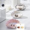 Sea Shell Shape Shell Storage Box Ceramic Soap Dish Creative Swan Soap Case  Bathroom Accessories