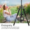 200cm 78.7 Inch Aluminum Alloy Camera Tripod Monopod Horizontal Mount with Ball Head 4 Section Extendable for DSLR ILDC