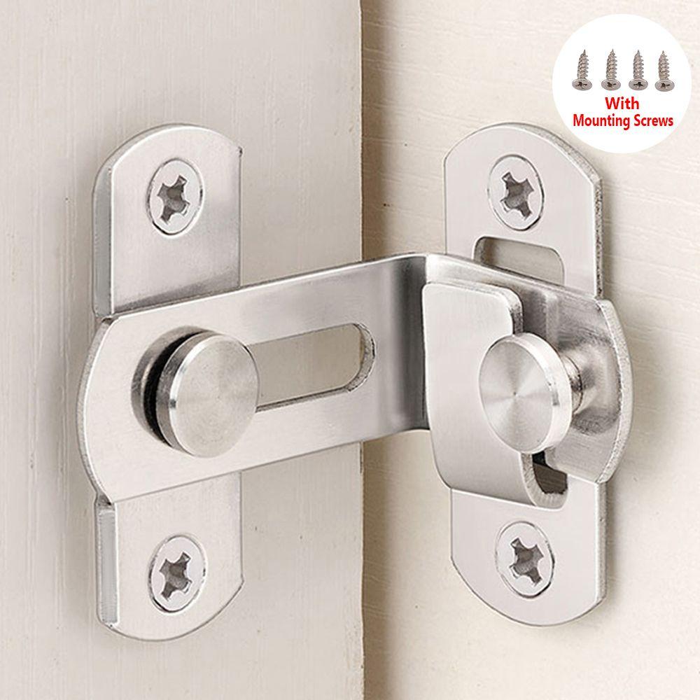 Hardware Fitting Buckle Right Angle Stainless Steel 90 Degree Door Hasp Barn Latch Cabinet Lock