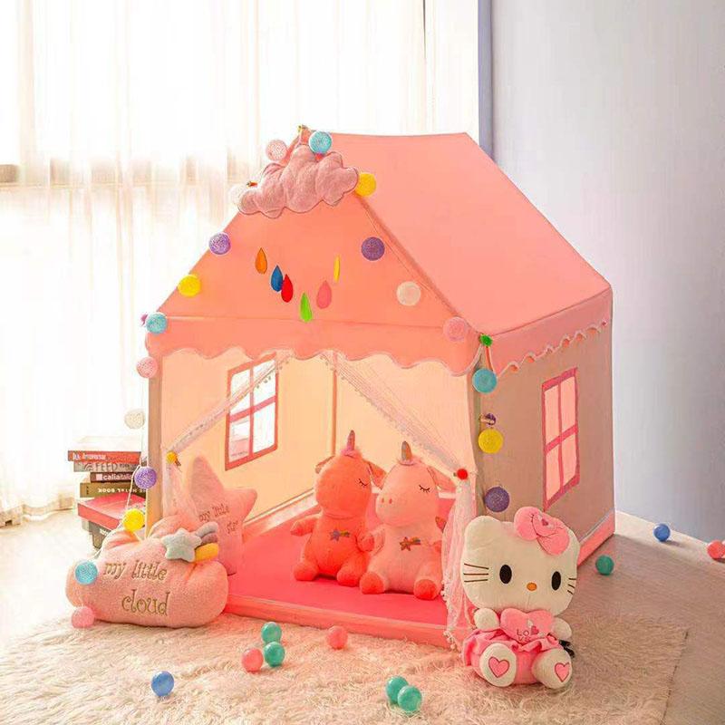 Детская палатка, игровой домик, домашний замок принцессы для мальчиков и девочек, кукольный домик, складной маленький домик