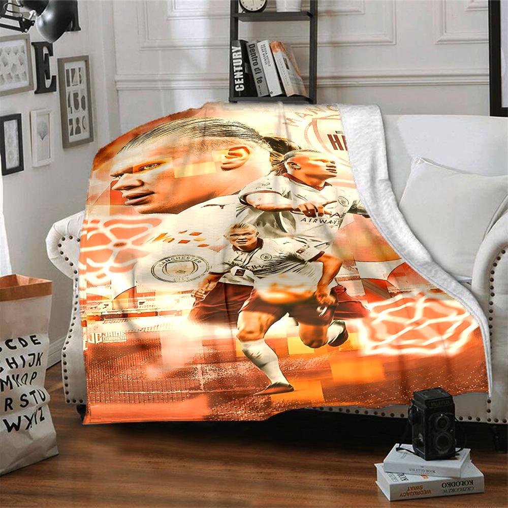 Football Player Celebration Blanket Soft Warm Cozy Suitable for Bed Bedding Picnics for All Occasions Modern Gift for Travel Home Birthdays