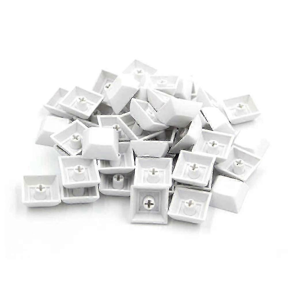 37 Pcs Pbt Dsa 1u Keycaps Compatible With Cherry Mx Custom Keycap Set,white hwyC