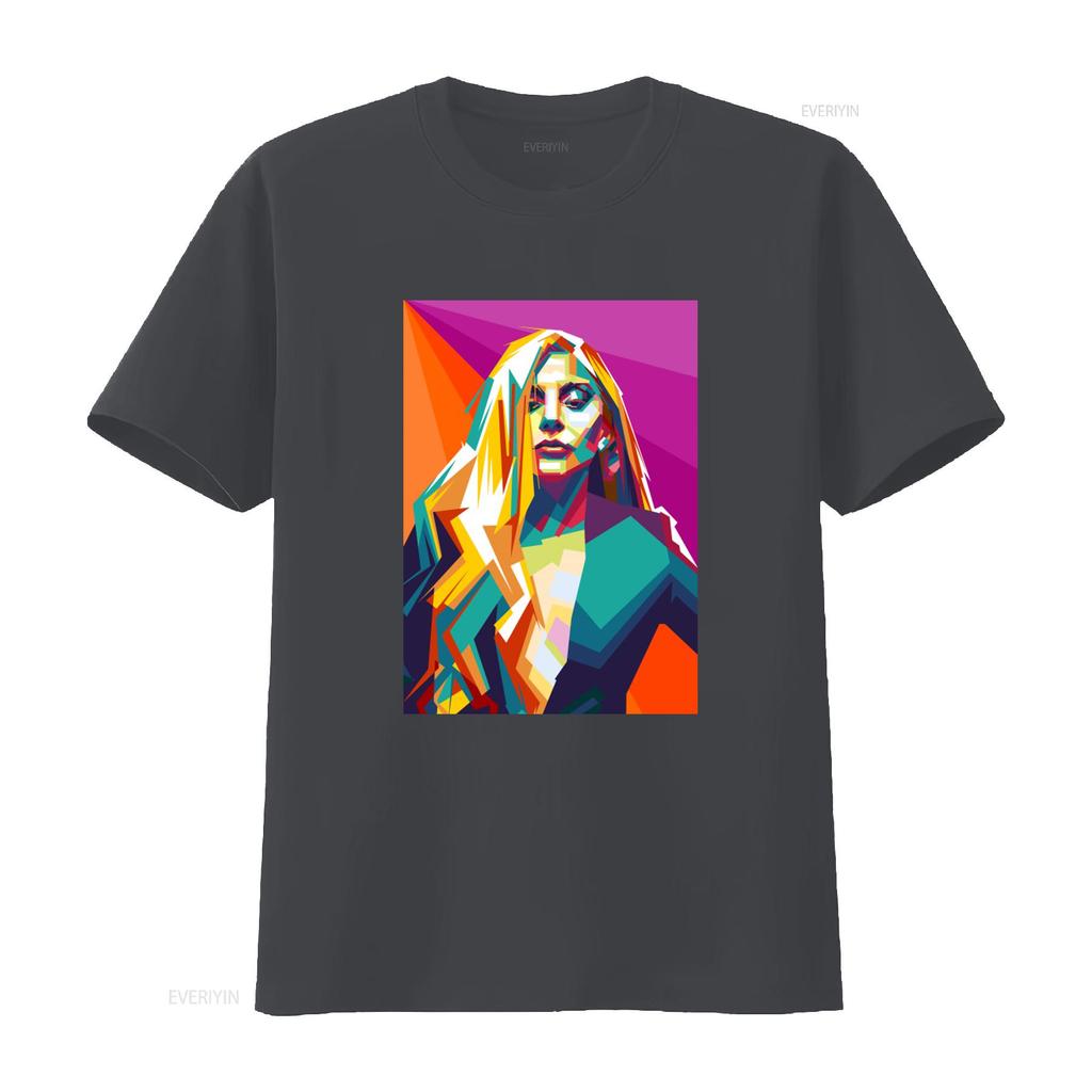 Винтажная футболка Lady Gaga для молодежи с длинным рукавом и размером для малышей, винтажная, стиранная, удобная, уличный стиль, повседневная