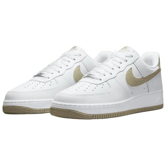 Nike Кроссовки Air Force 1 07 Neutral Olive Unisex белые FJ4146-110