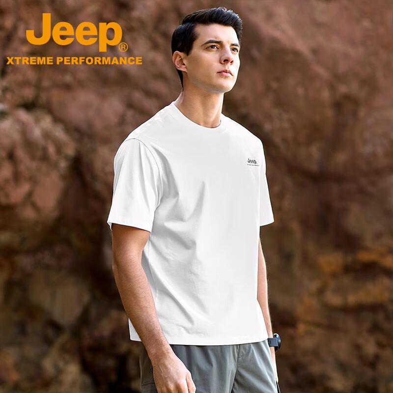Jeep Men's Quick-Dry Breathable Round Neck T-Shirt