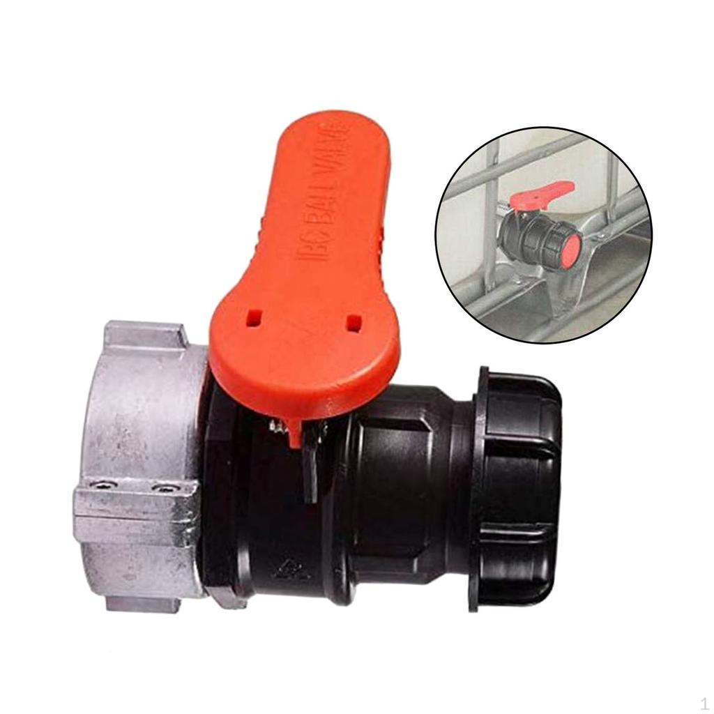 Durable Garden Water IBC Tank Container Adaptor Adapter Replace Barrel Valve Stop Valve, Install