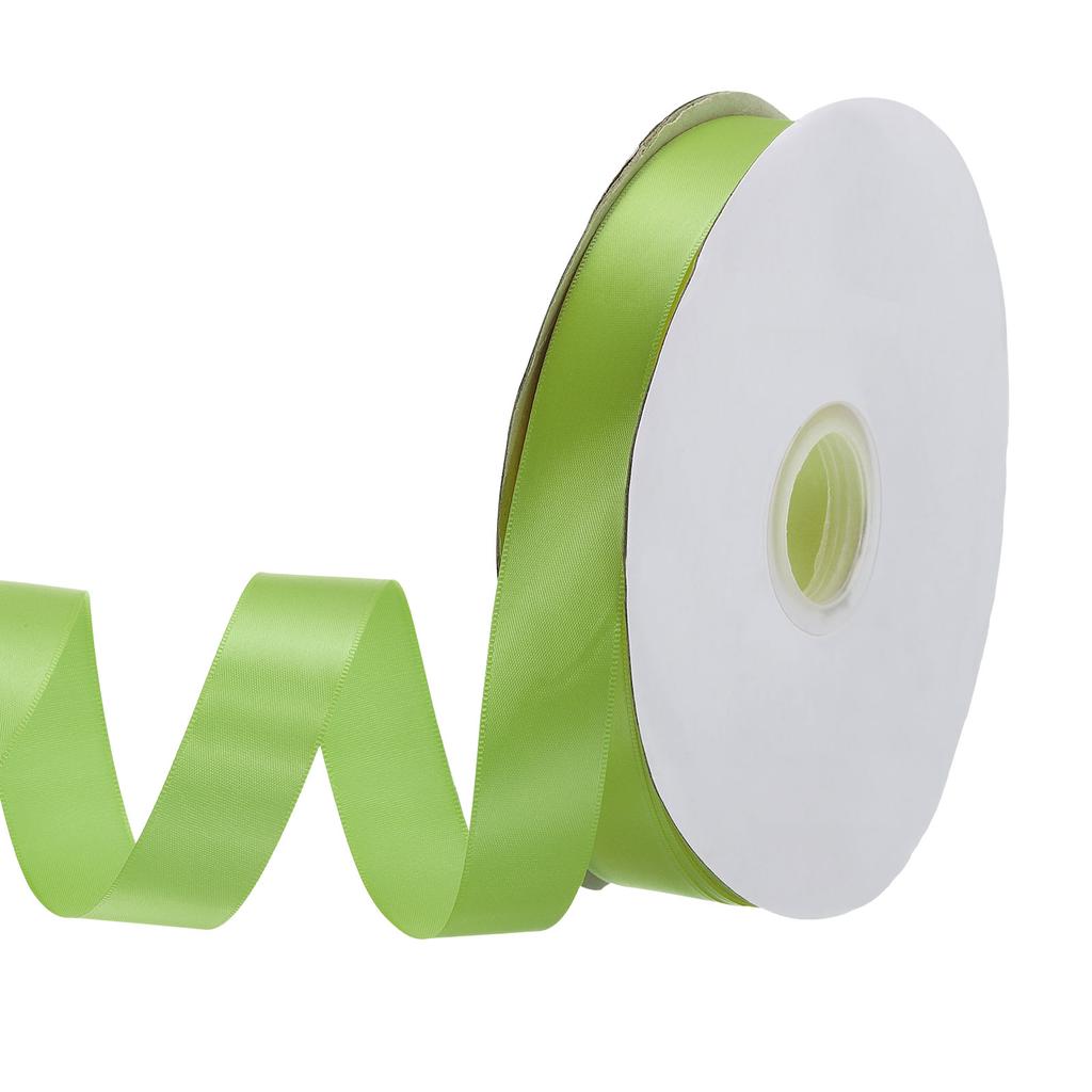 Односторонняя репсовая лента Полиэстеровая атласная лента Однотонная тканевая лента для рукоделия Свадебная вечеринка Упаковка подарков 1"x100 ярдов