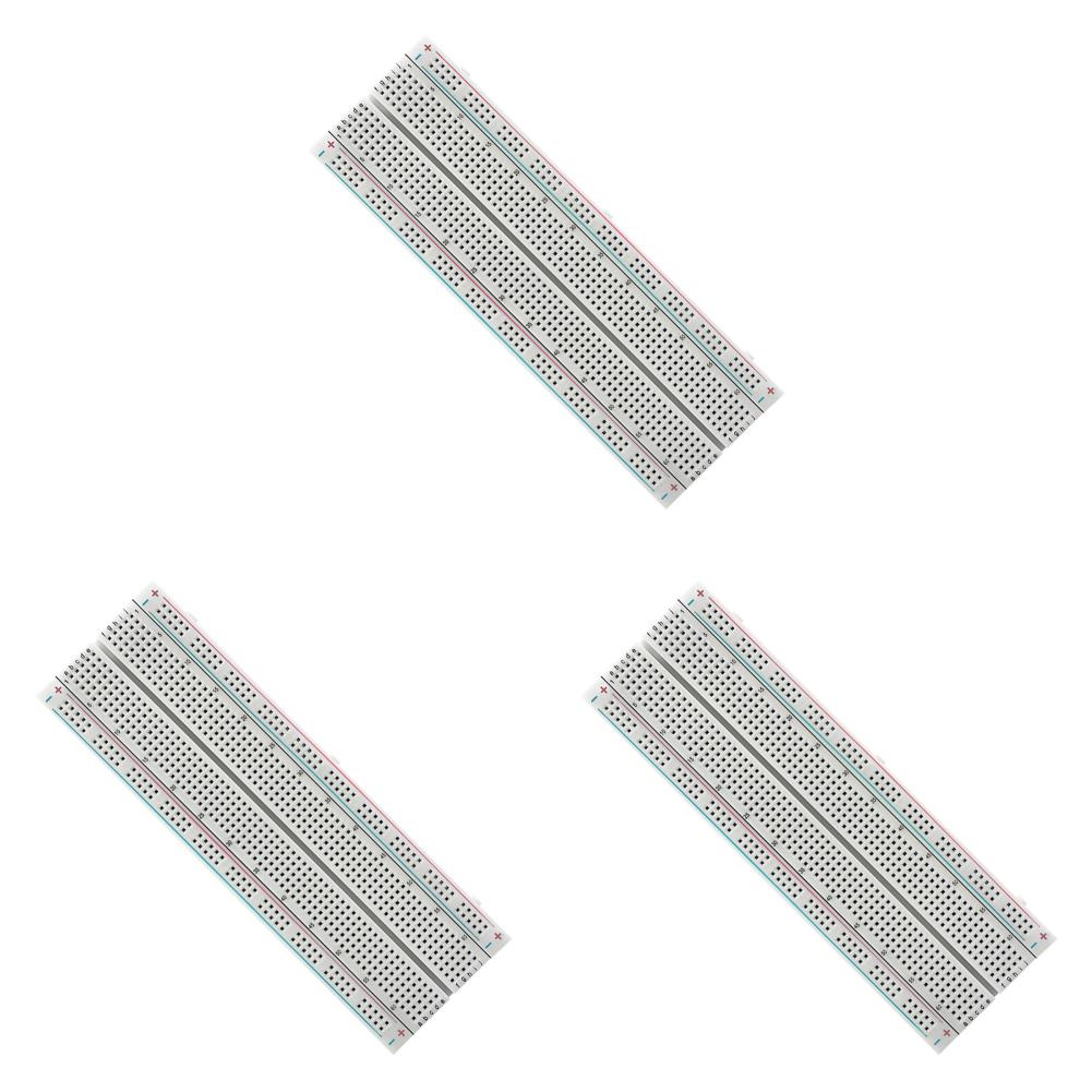 Breadboard 830 Point Universal Experiment Boards MB-102 Test Boards Solderless Spliceable for Circuit Assembly and Commissioning