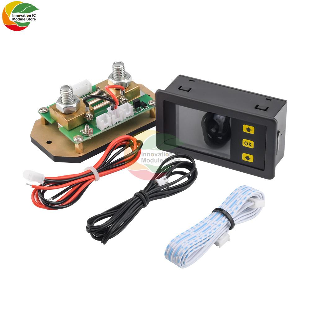 New VA7550S 500A 1.8-inch Color Screen Voltage and Current Meter Temperature Coulomb Capacity Power Meter Charge and Discharge