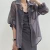 Pan Kou Shirt for Women's Wear Outer Cardigan In Summer Thin Style Sunscreen Function