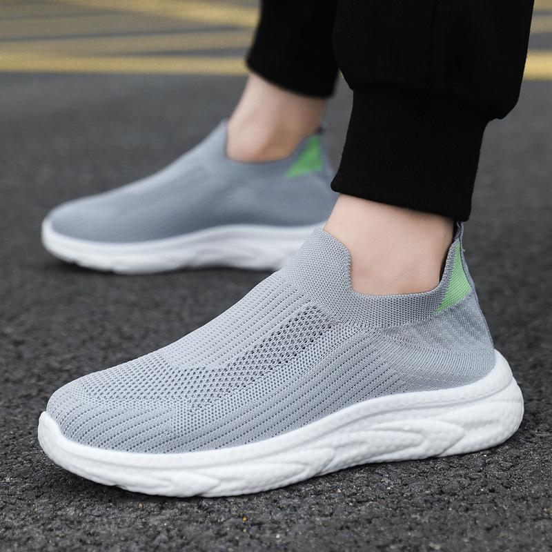 Мужская обувь, летняя, новая, сетчатая, мужская обувь, дышащая, повседневная обувь, модная, модная, сетчатая, мягкая, легкая, мужская обувь