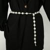 Новая искусственная цепочка на талию для женщин, леди, блестящий стразы, регулируемый пояс-цепочка, платье, пальто, декоративный ремешок, аксессуары