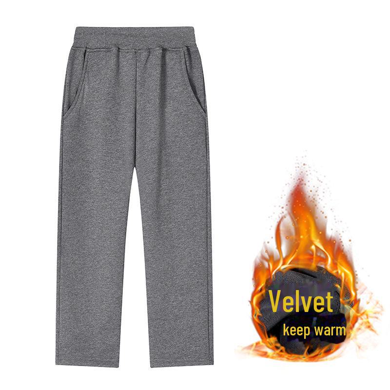 Спортивные брюки из плотного бархата для мальчиков на осень и зиму - Школьные брюки для учеников начальной школы