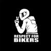 X11CM Car Stickers Respet For Bikers Sticker On Auto Vinyl Funny 3D Stickers And Decals Motorcycle Car Style Decoration