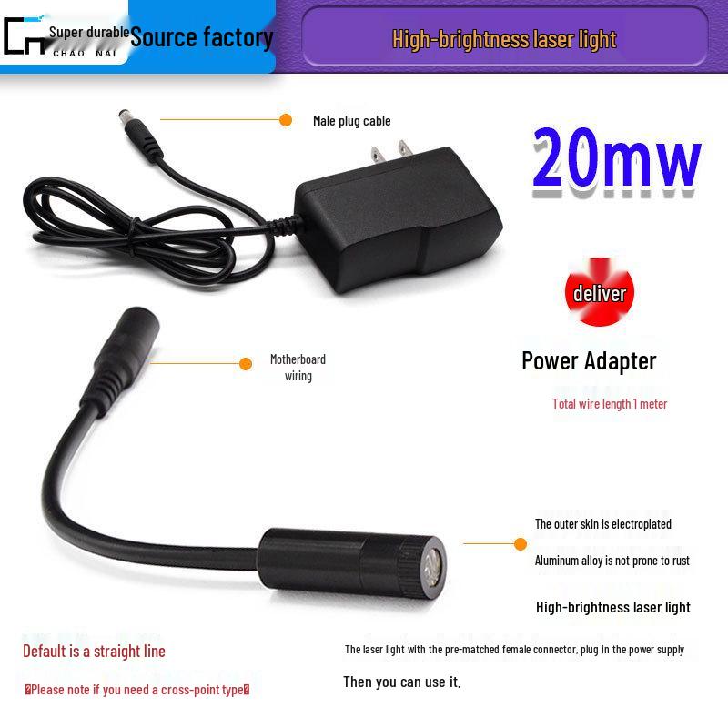 Adjustable Infrared Laser Module for Industrial Dot and Cross Line Marking