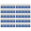 100pcs Fork Connector Blue Stable Conductivity 19A Safe Insulated Crimp Terminals Wire Terminal for
