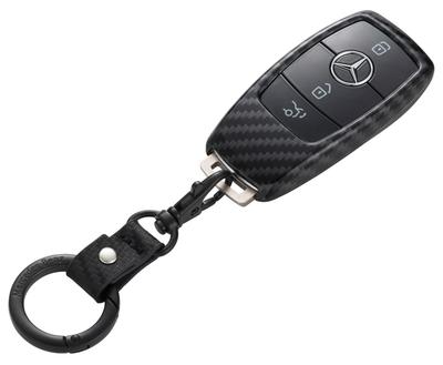 [Коллекция Mercedes-Benz] Оригинальный защитный чехол для ключа с карбоновым рисунком (Площадь)