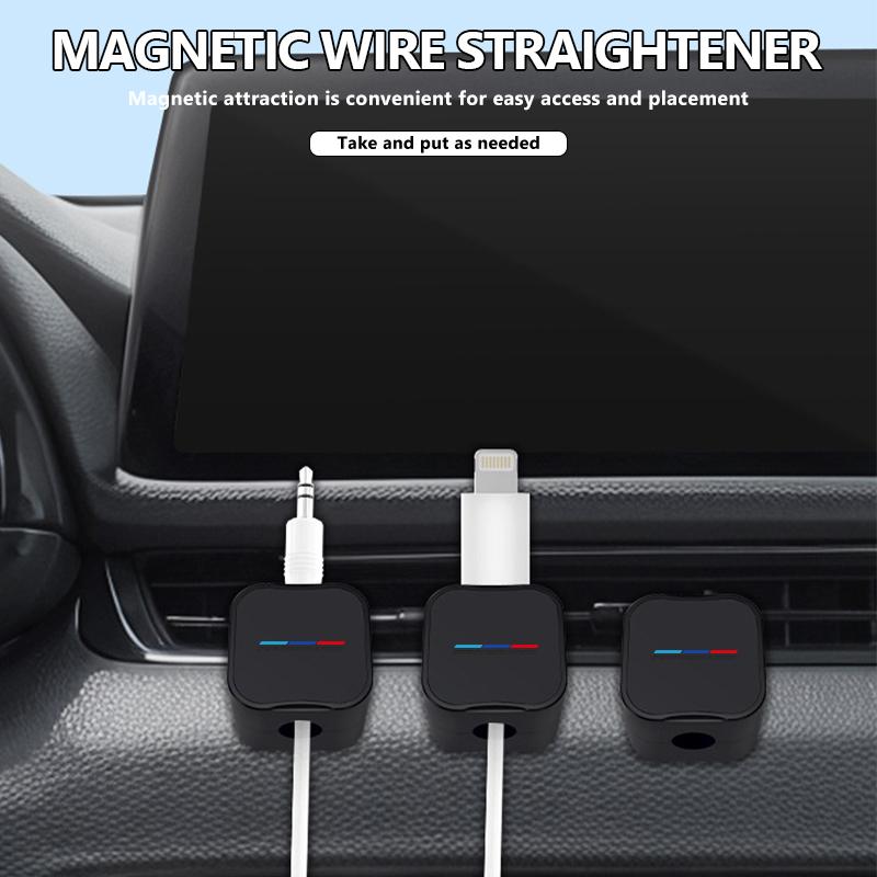 BBJI7 2pcs Car Phone Data Cable Organizer Management Clamp Holder For BMW 1 3 4 5 6 7 Series M X1 X3 Alpina G20 F20
