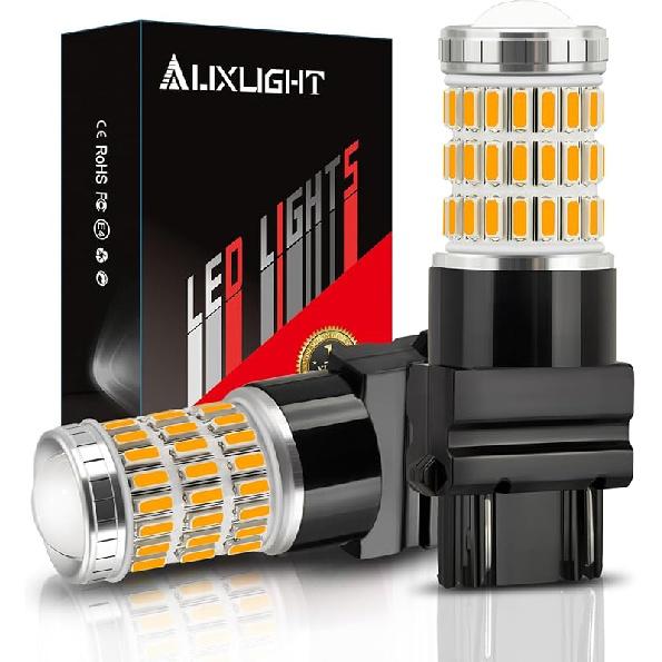 Светодиодные лампы AUXLIGHT 3157 3156 3057 4157 3157K, Ксеноновый белый, Сверхяркие 60-SMD светодиоды, Замена для фонарей заднего хода/задних фонарей, стоп-сигналов/габаритных огней, указателей поворота