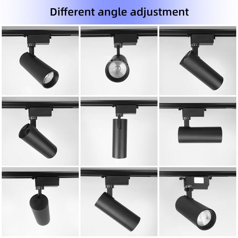 Canmeijia 1PC COB LED Track Light Rail Spotlight Ceiling Light 20W Lighting Fixture For Clothing Shop KTV Living Room Home