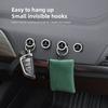 2Pcs Crystal Decoration Car Emblem Self Adhesive Small Storage Hooks For Renault RS Clio Megane 2 3 4 Captur Trafic Twingo Kwid S555