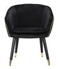 Armchair Paris Black Gold Cm 62X58X78