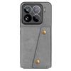 For Xiaomi 15 Pro Case with Card Slots Kickstand Leather + TPU Phone Cover
