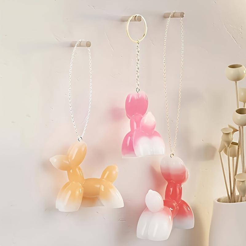 1PC 3D Dog Silicone Mold DIY Puppy Pendant Desktop Decorative Silicone Mold Home Decoration