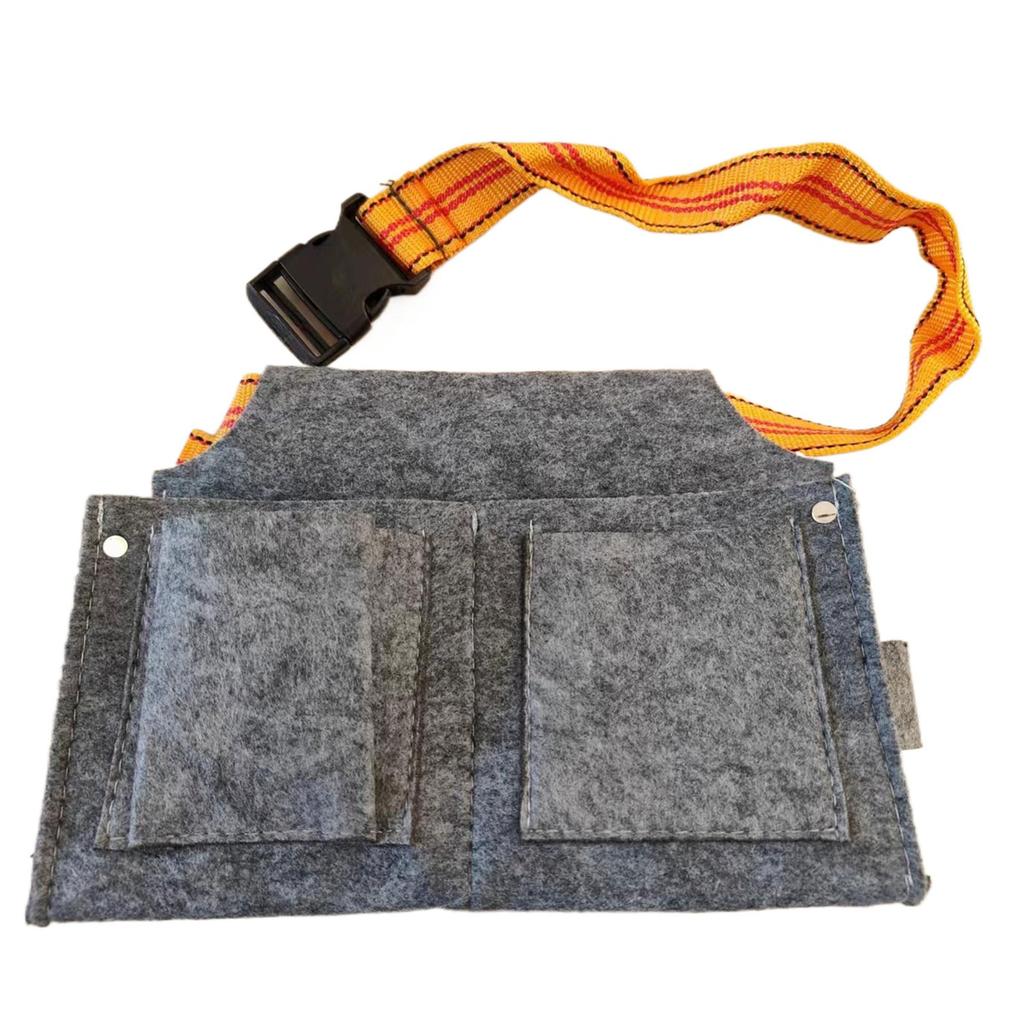 Сверхпрочный войлочный подсумок для инструментов, поясная сумка, рабочий фартук с ремнем на быстросъемной пряжке для строительства и проектов «сделай сам»