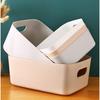 Настольная корзина для хранения YX5039: Прямоугольный пластиковый ящик для косметики и организации кухонного ящика.