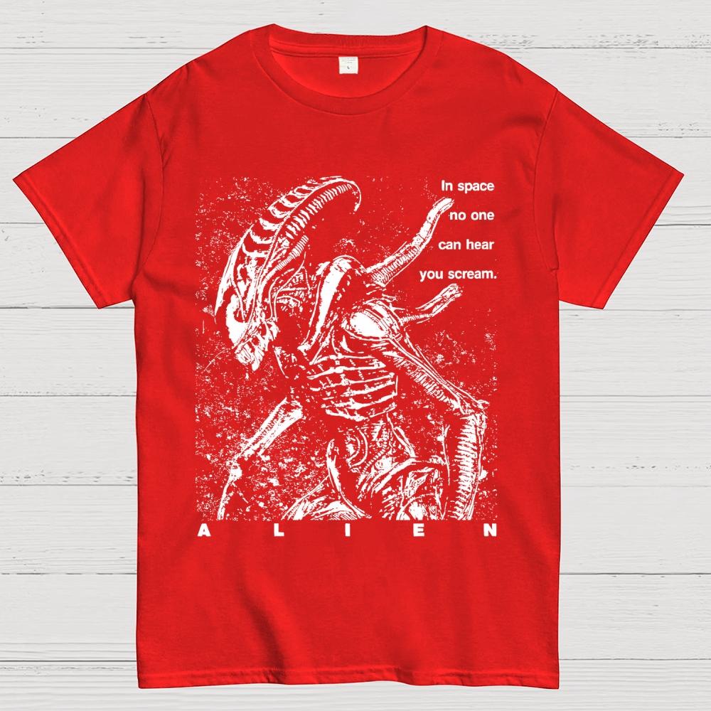 No One Can Hear You Scream Unisex 100% Cotton Summer Casual Cool Loose T-Shirt