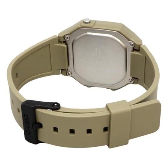Стандартные цифровые мужские часы CASIO W-217H-5AV Хаки Зарубежная модель