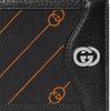 Gucci Мужской кошелек с клапаном и логотипом Double G, вплетающимся в дизайн, Черный 751882-FAB7D-1066