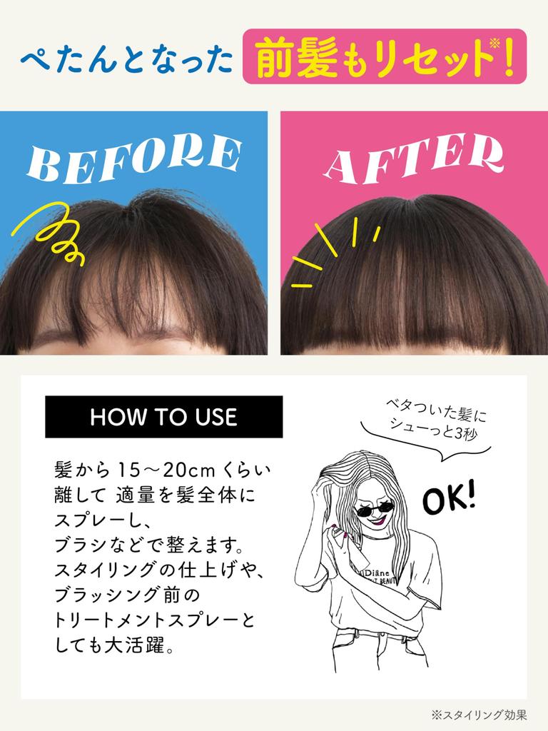 Diane Perfect Beauty Портативный сухой шампунь 40 г (Безводный шампунь) Без отдушек,