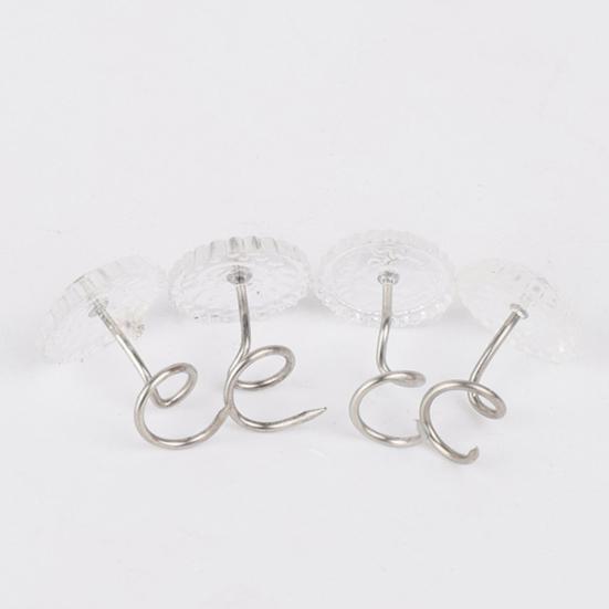 10/20/30/40/50/60/70/80/90/100 шт. Мебельные гвозди-твисты с прозрачными головками для фиксации мебельных чехлов, накидок, оборок для кроватей и других тканей