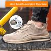 Safety Autumn Shoes Breathable Work Shoes Anti Stab Work Sneakers With Steel Toe Indestructible Shoes Anti Smashing Safety Shoes