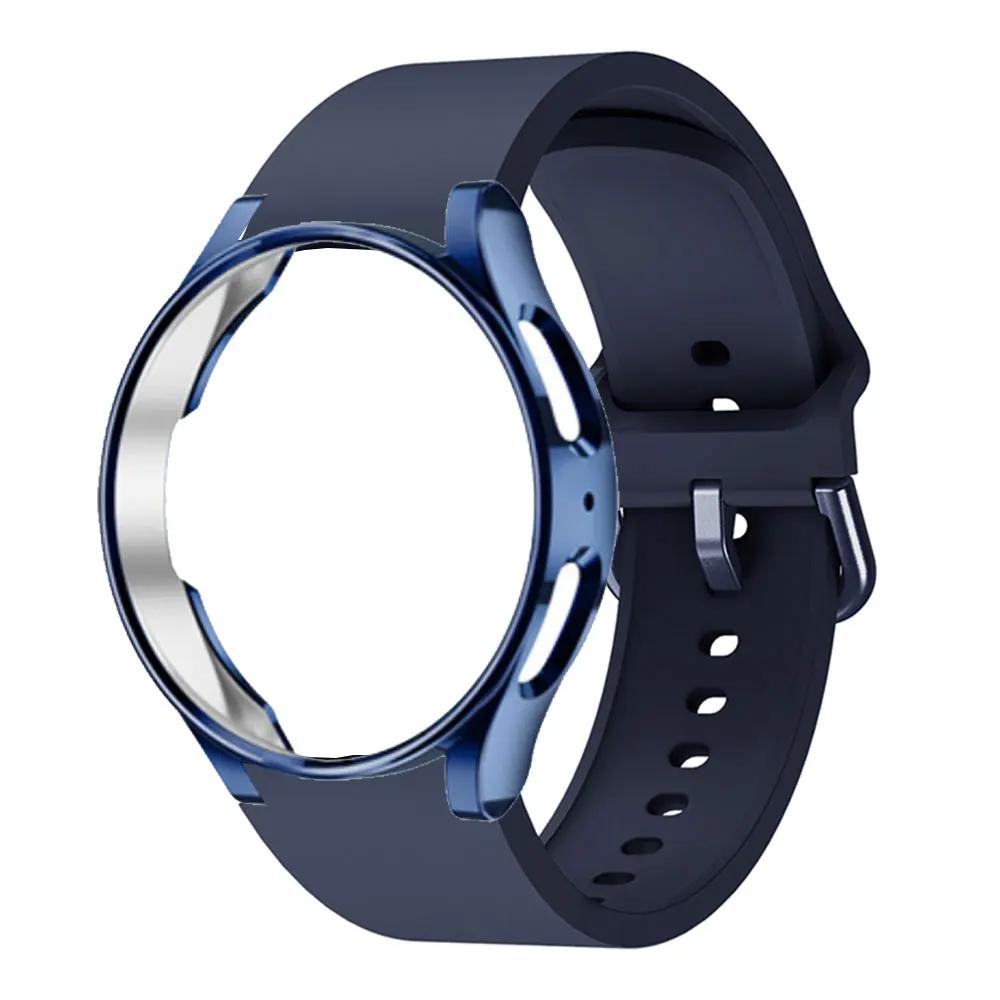Чехол + оригинальный ремешок для Samsung Galaxy Watch 6 5 40 мм 44 мм спортивный браслет ремешок для часов galaxy watch 6 classic 47 мм 43 мм 5 pro 45 мм