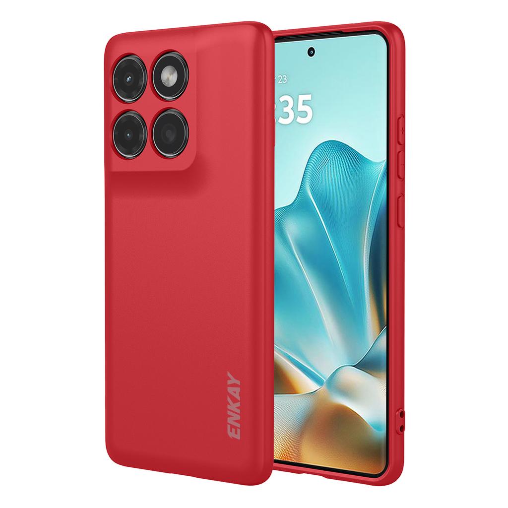 Силиконовый чехол для Motorola Edge 60 Fusion 5G/Motorola Edge 60 5G ENKAY HAT PRINCE с прямыми краями, задняя крышка для мобильного телефона