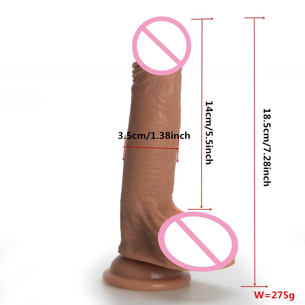 Duen Liquid Silicone Real Muscle Master Simulation Penis Sucker Dildos Женская мастурбация Пенис Секс-продукт