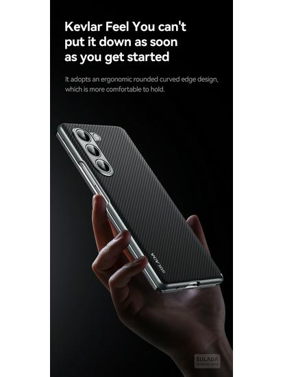 Чехол для телефона Samsung Z Fold7/6/W23 с защитой магнитной петли из кевлара