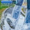 Transparent Waterproof Non-Slip Rain Shoe Covers - Durable, Thick, Wear-Resistant for Outdoor Use