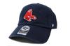 47 Brand (Forty Seven Brand) Cap 47 CLEAN UP MLB American League Boston Red Sox Boston Red Sox 2 1 Piece