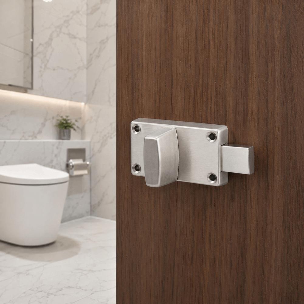 Secure Door Indicator Lock Stainless Steel Door Bolt Latch Privacy Door Lock Public Restroom