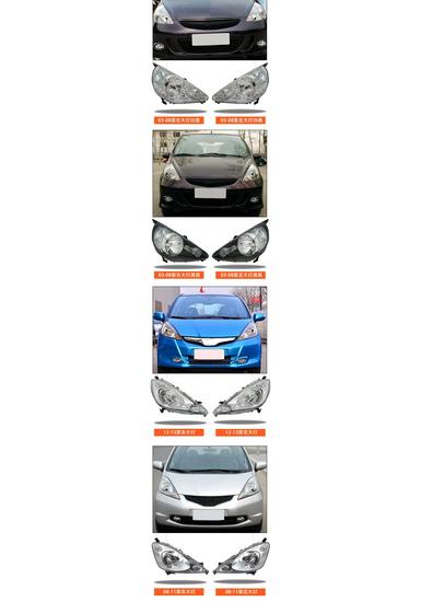 Совместимо с Honda Fit 03-19 (Первое, Второе, Третье Поколение) Сборка крышки фары для переднего дальнего/ближнего света GK5.